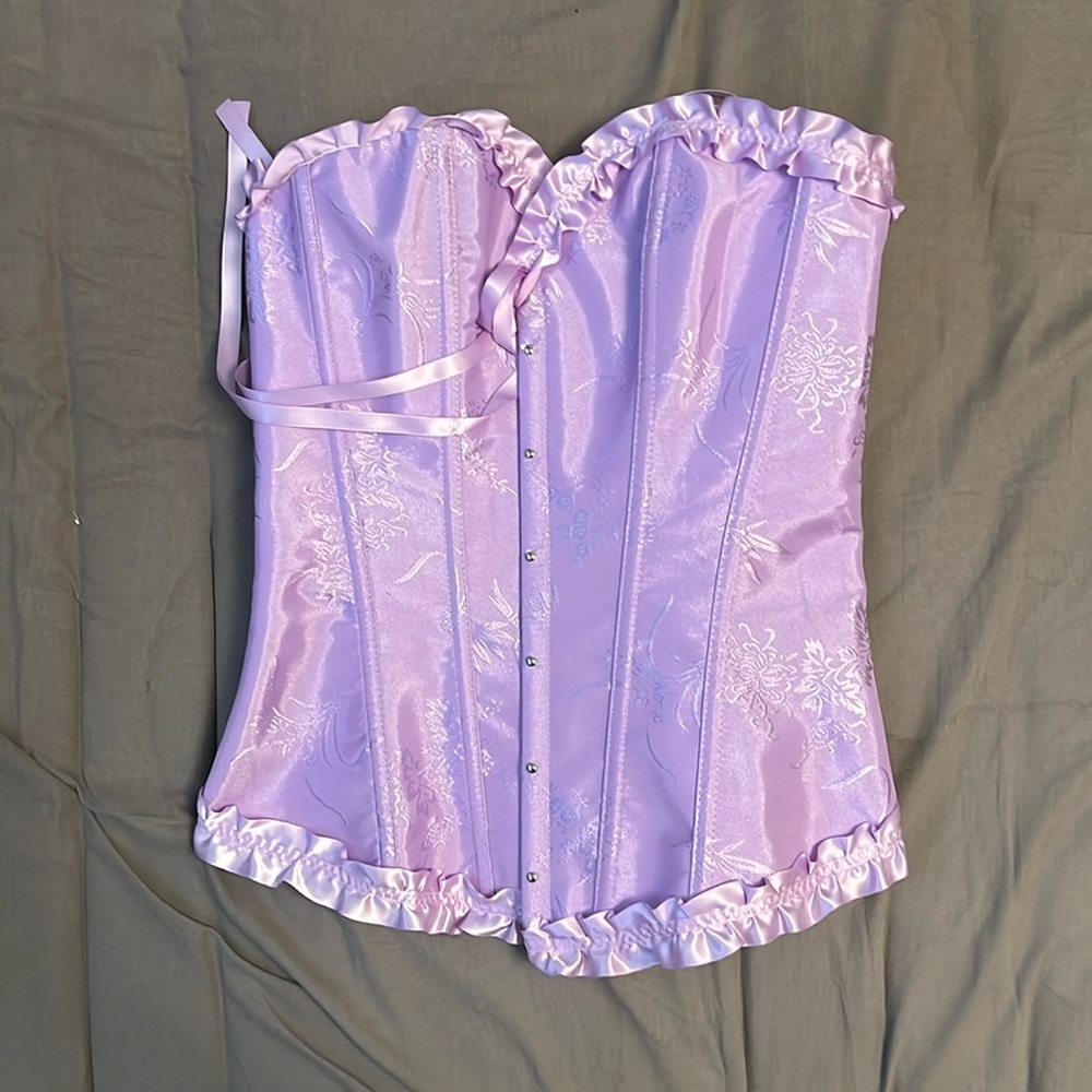 Purple corset top